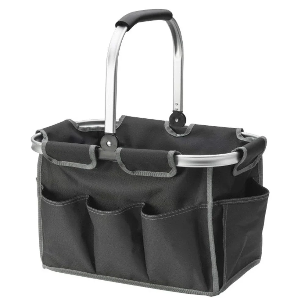 Picnic Basket w/ Large Main Compartment & 7 Outer Pockets Utility Basket